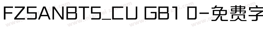 FZSANBTS_CU GB1 0字体转换